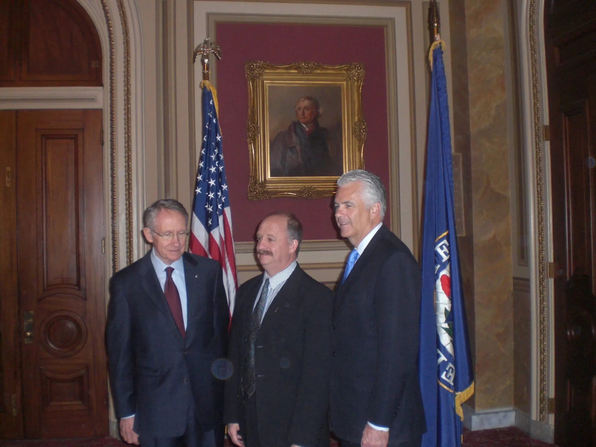Larry Robb with U.S. Senators